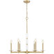 Kaden 6 Light 28 inch Modern Gold Chandelier Ceiling Light