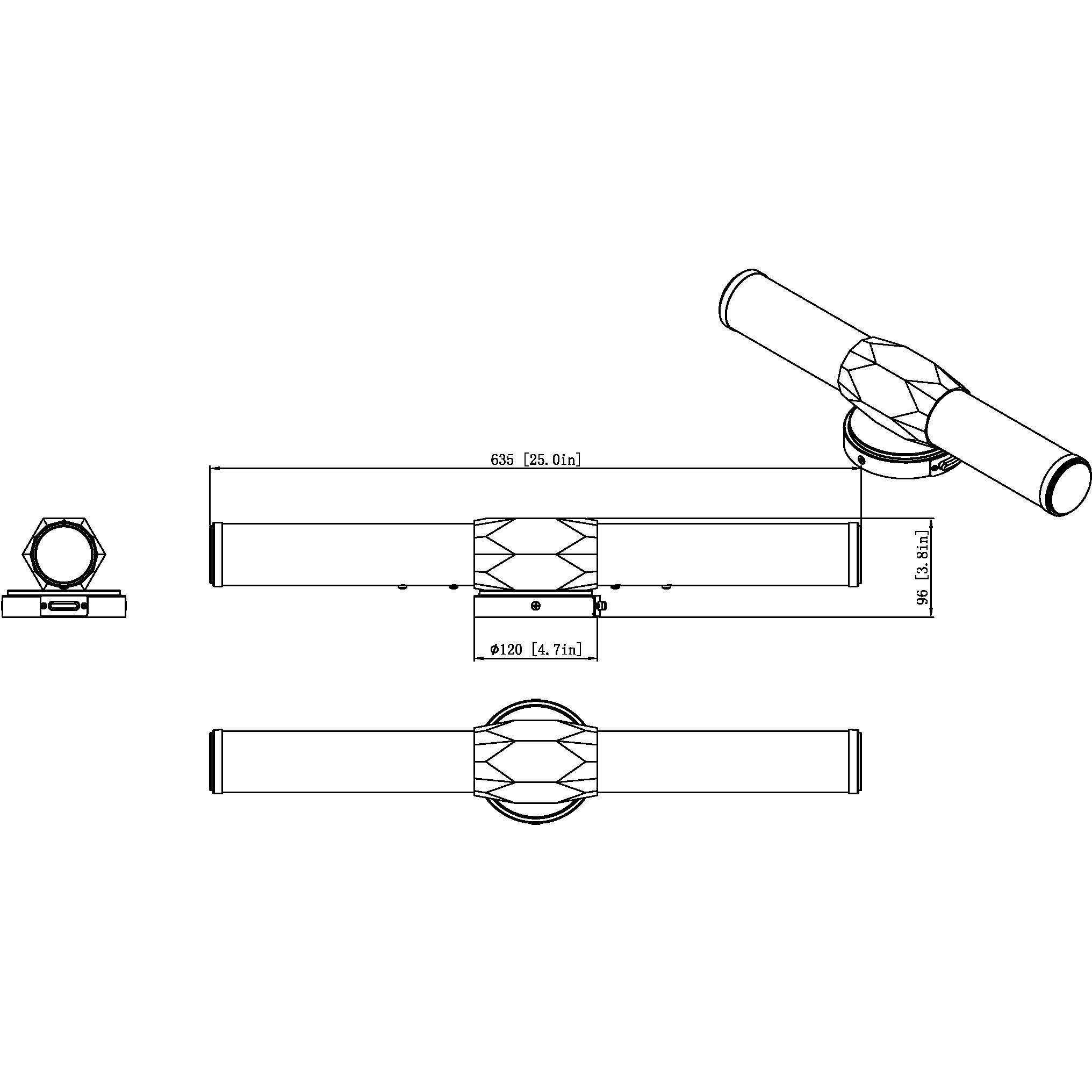 Cooper LED 25 inch Brushed Nickel Vanity Wall Light