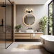 Belle 2 Light 16 inch Matte Black Bath Vanity Light Wall Light