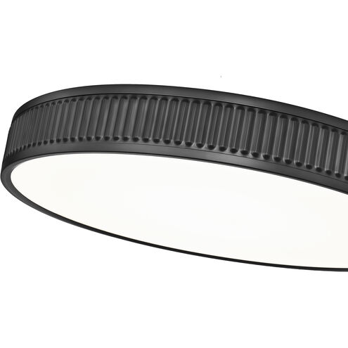 Stari LED 20.75 inch Matte Black Flush Mount Ceiling Light