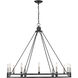 Dennison 12 Light 47.75 inch Matte Black Chandelier Ceiling Light
