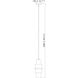 Cayden 1 Light 6.5 inch Brushed Nickel Pendant Ceiling Light