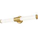 Warwick LED 25.25 inch Modern Gold Bath Vanity Wall Light