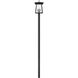 Rainer 4 Light 118.25 inch Black Outdoor Post Mounted Fixture in G9