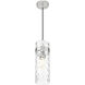 Fontaine 1 Light 5.75 inch Brushed Nickel Pendant Ceiling Light