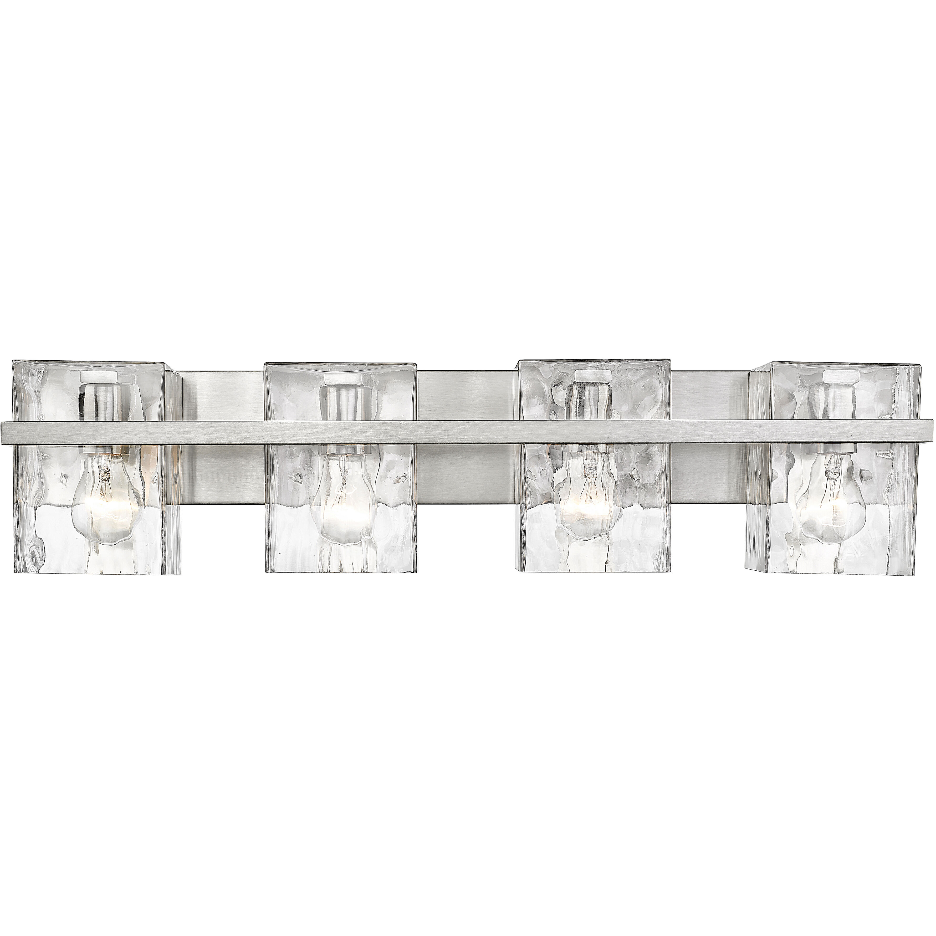 Bennington 4 Light 29.25 inch Brushed Nickel Bathroom Vanity Wall Light