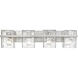 Bennington 4 Light 29.25 inch Brushed Nickel Bathroom Vanity Wall Light