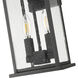 Tiberius 2 Light 18 inch Black Outdoor Wall Light