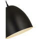 Z-Studio 1 Light 9.5 inch Satin Black Pendant Ceiling Light in Matte Black