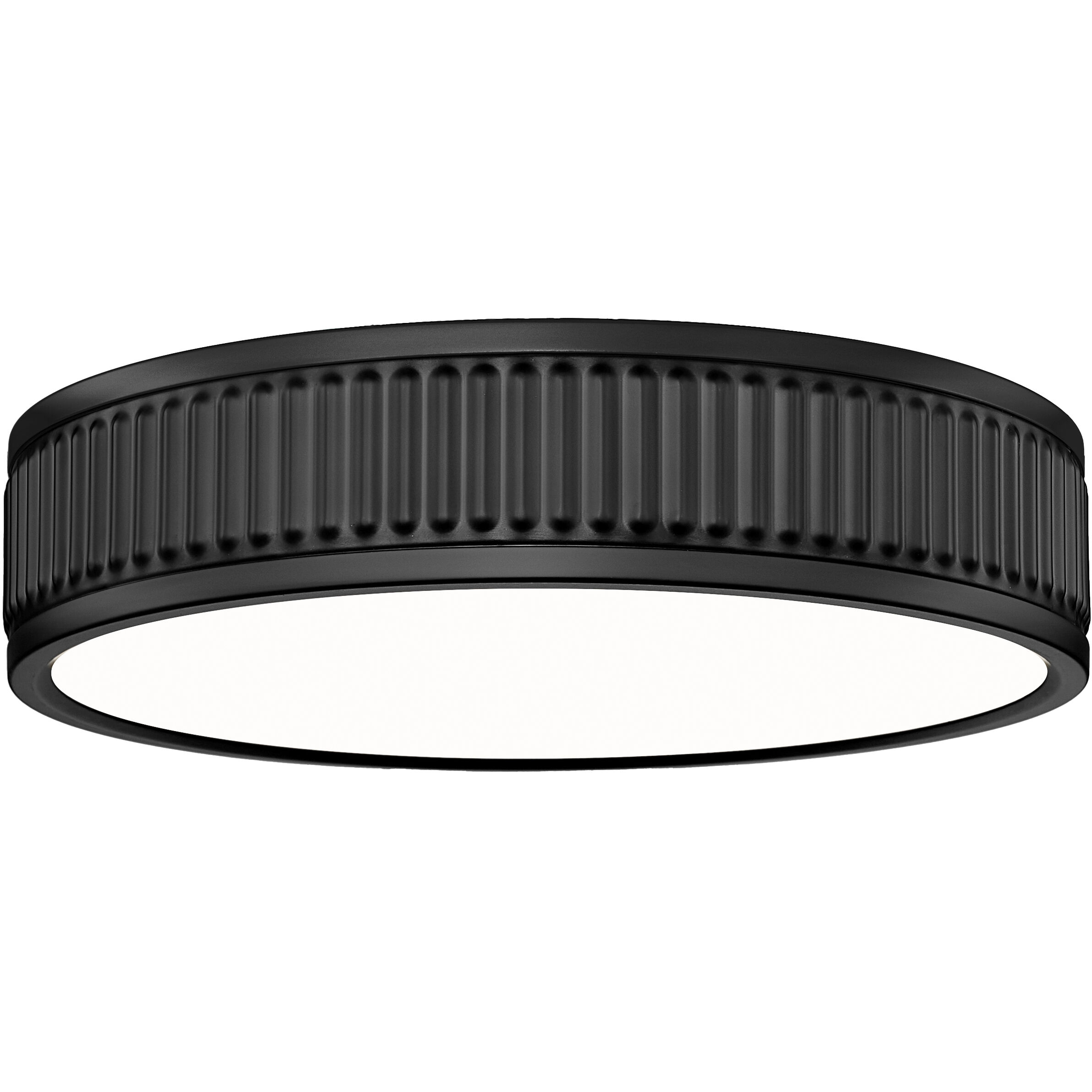 Stari LED 12.75 inch Matte Black Flush Mount Ceiling Light