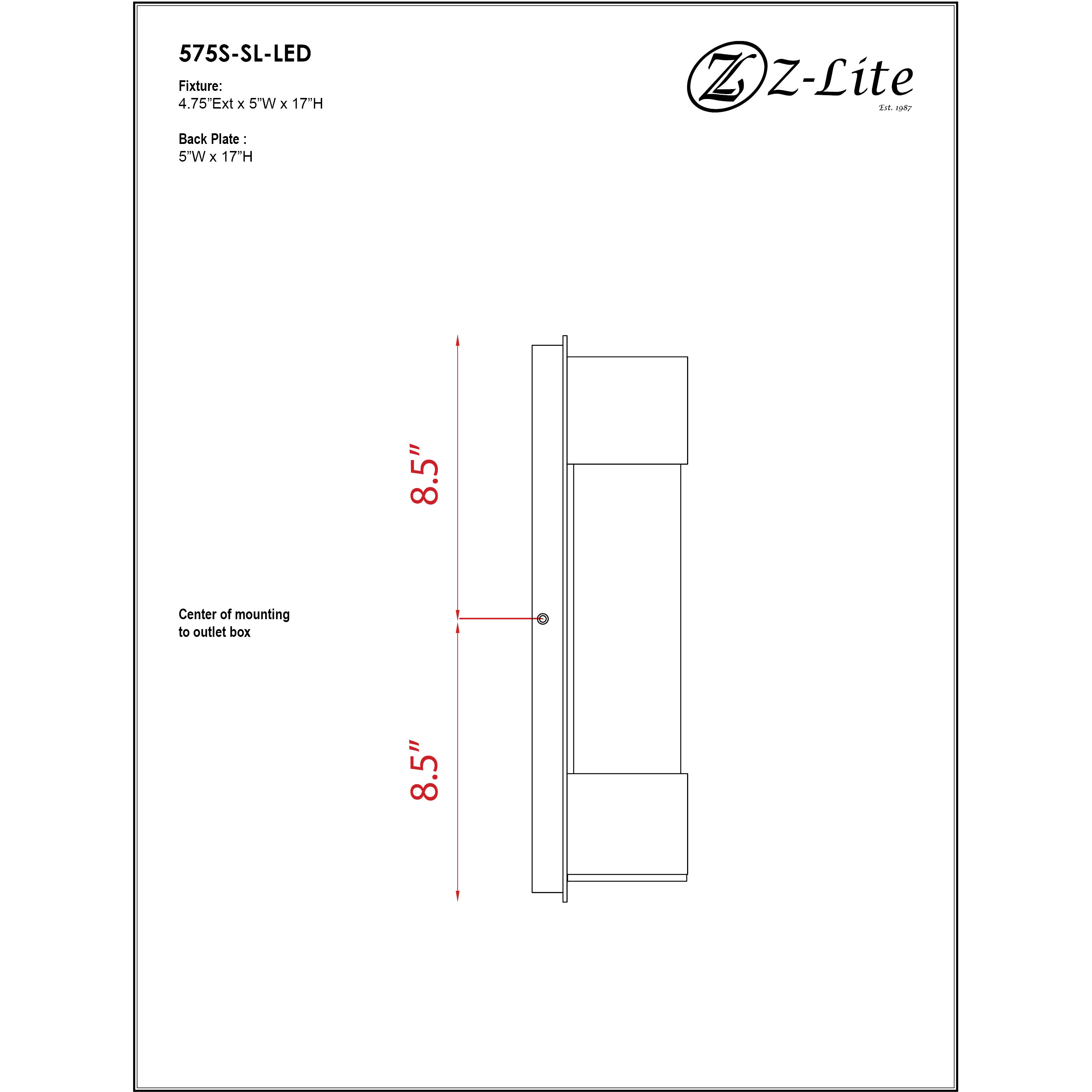Striate Outdoor Wall Light in Silver