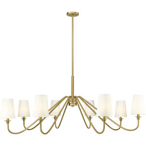 Gianna 8 Light 60.25 inch Modern Gold Chandelier Ceiling Light