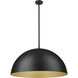 Vega Pendant Ceiling Light in Matte Black