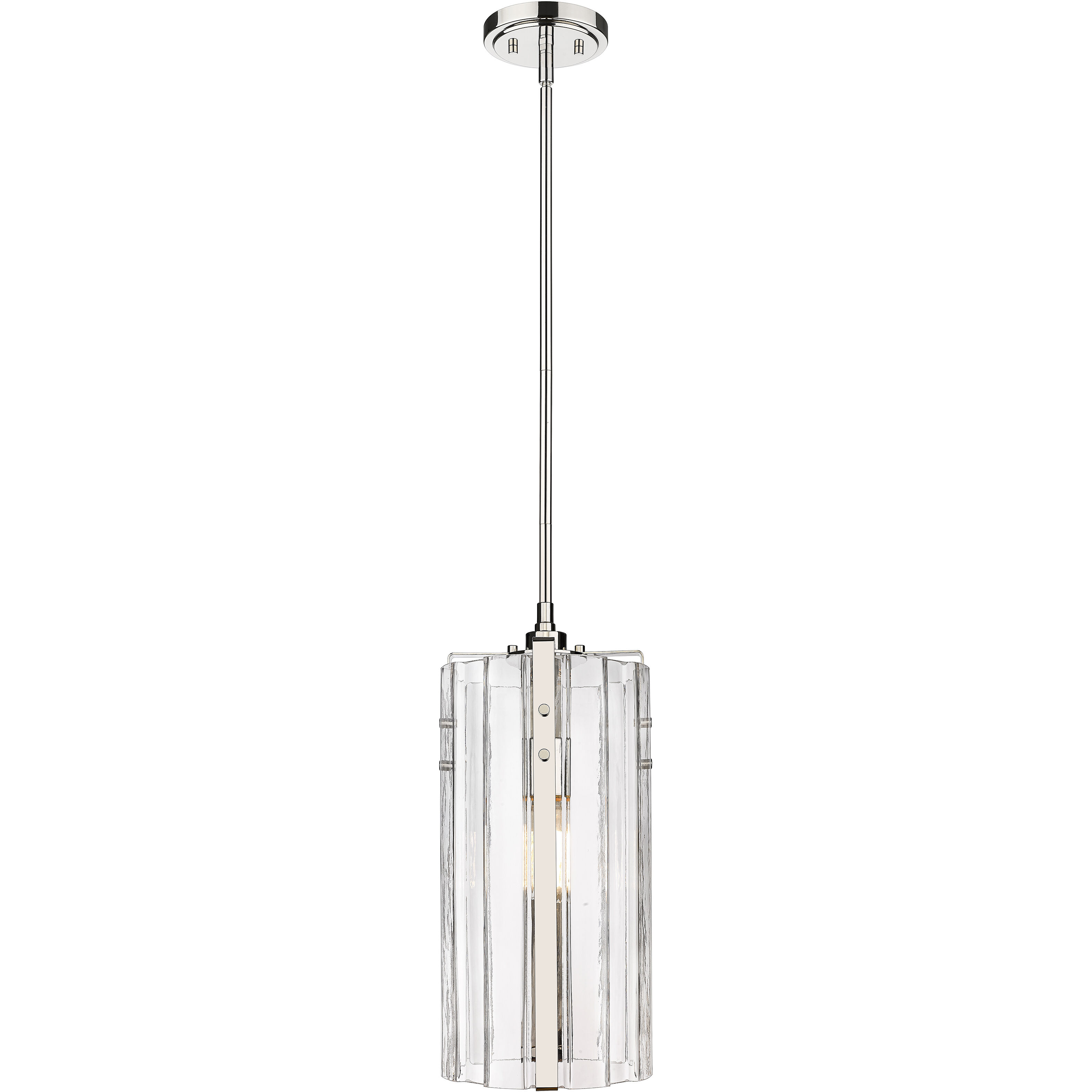 Alverton 1 Light 8 inch Polished Nickel Pendant Ceiling Light