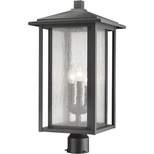 Aspen 3 Light 22.44 inch Black Outdoor Post Mount Fixture