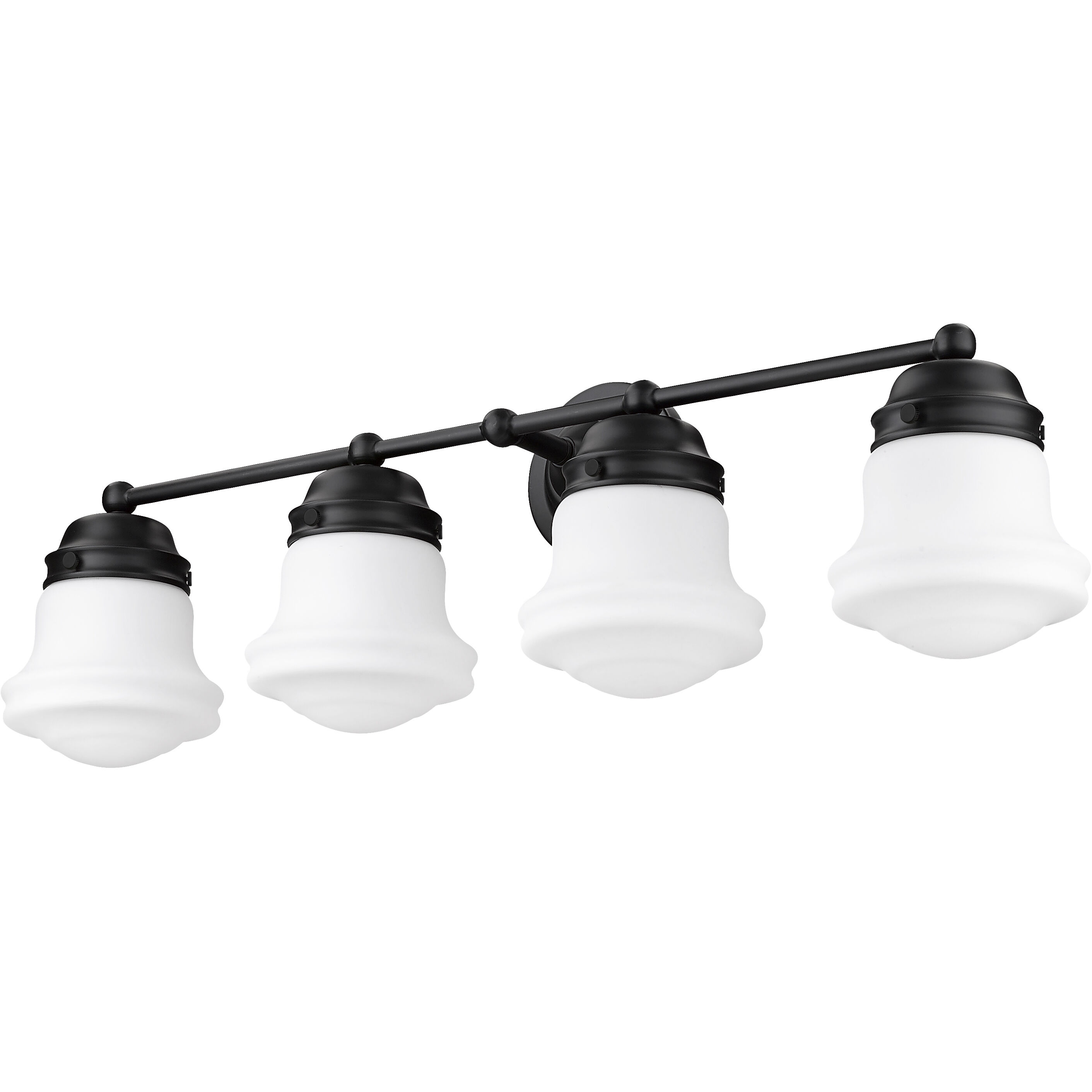 Vaughn 4 Light 31.5 inch Matte Black Vanity Wall Light