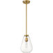 Ayra 1 Light 8 inch Olde Brass Pendant Ceiling Light
