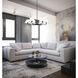 Leila 6 Light 44 inch Matte Black Chandelier Ceiling Light