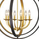 Ashling 6 Light 24.38 inch Bronze Gold Chandelier Ceiling Light
