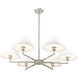 Leila 6 Light 44 inch Brushed Nickel Chandelier Ceiling Light