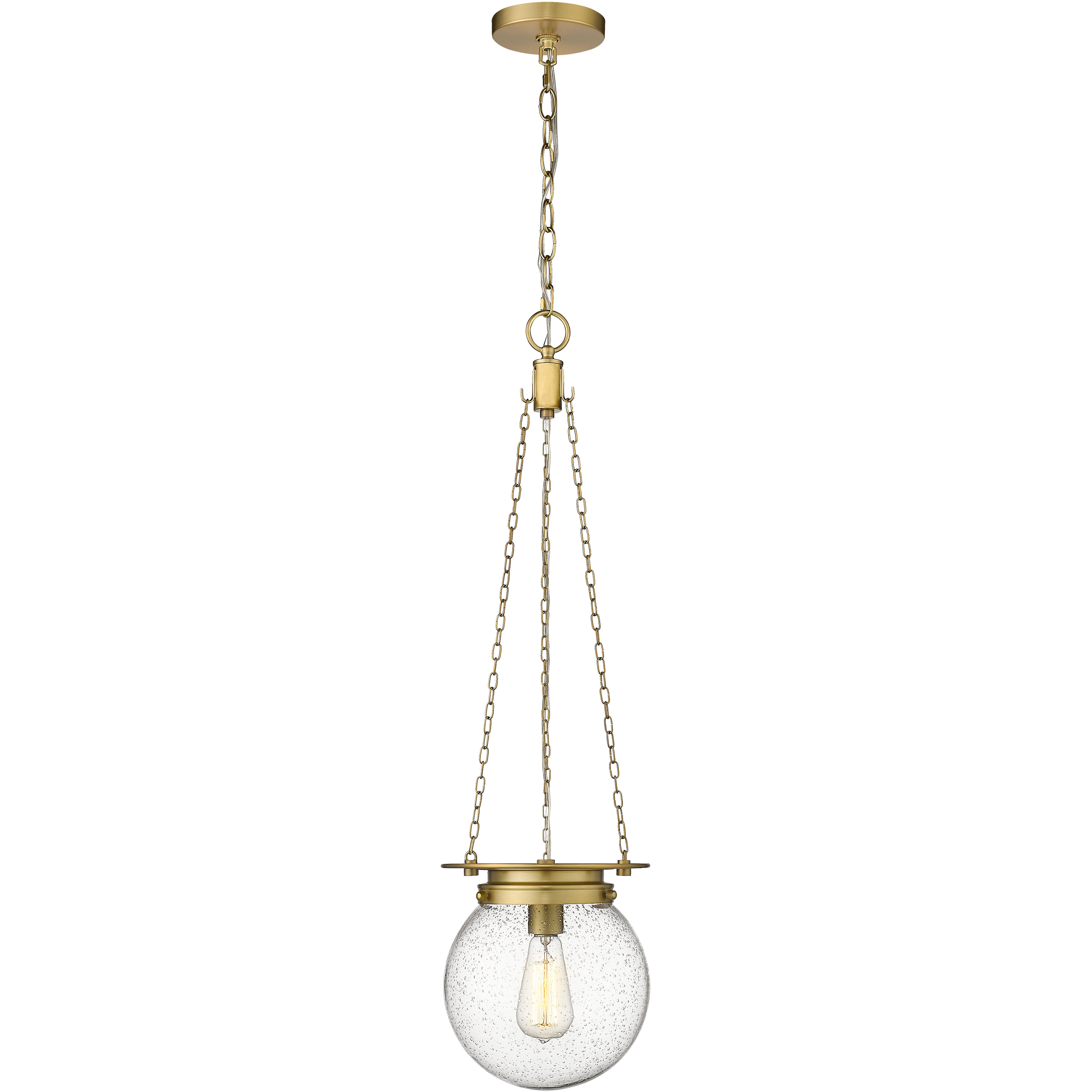 Calhoun 1 Light 9 inch Heritage Brass Pendant Ceiling Light