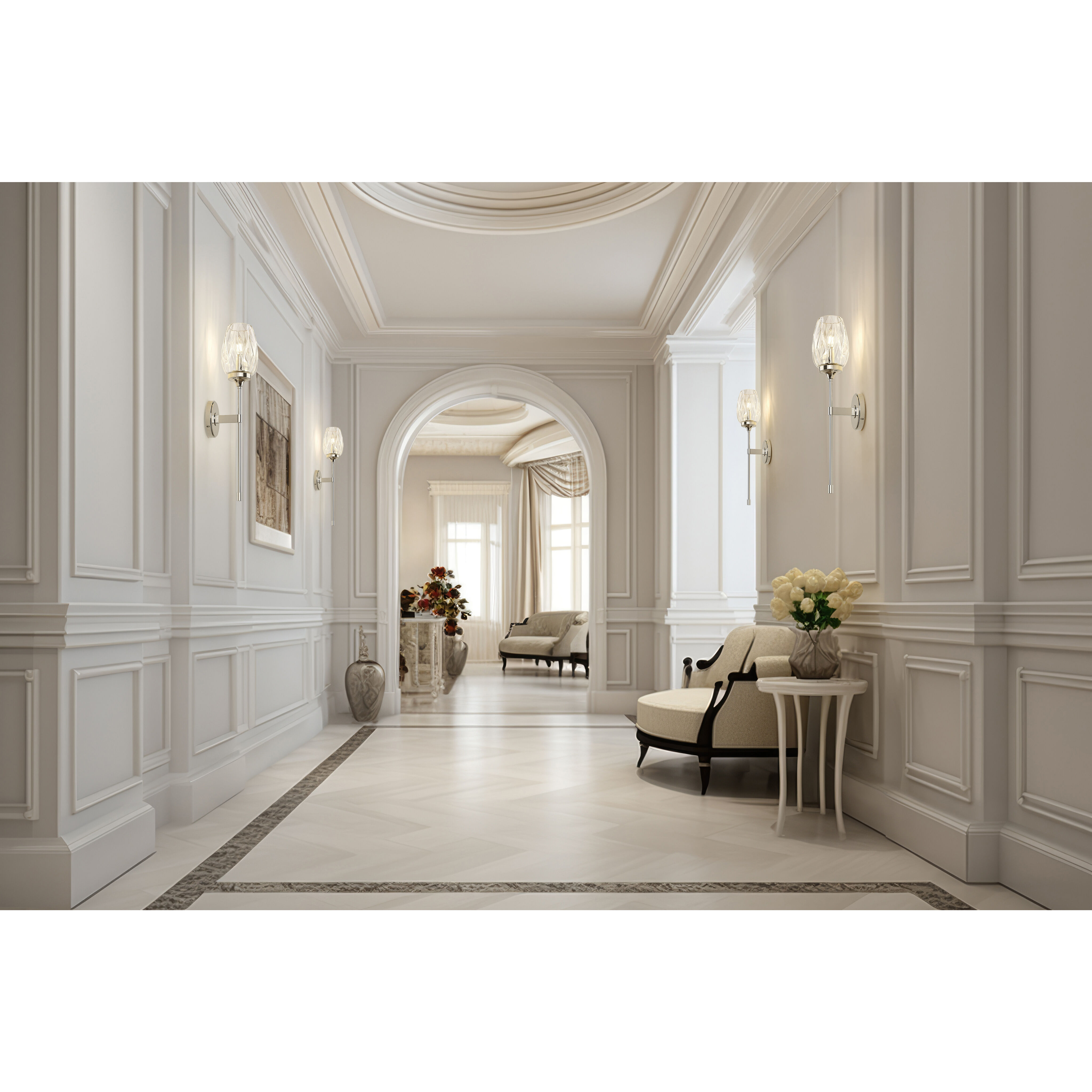 Cassian Wall Sconce Wall Light in Polished Nickel