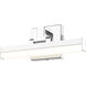 Liam LED 13 inch Chrome Vanity Wall Light