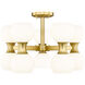 Artemis 10 Light 21 inch Modern Gold Semi Flush Mount Ceiling Light