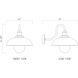 RLM 1 Light 15.5 inch Sand Black Outdoor Wall Light