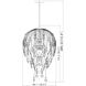 Gabriella 6 Light 18 inch Matte Black Pendant Ceiling Light