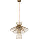 Alito 6 Light 25 inch Rubbed Brass Chandelier Ceiling Light