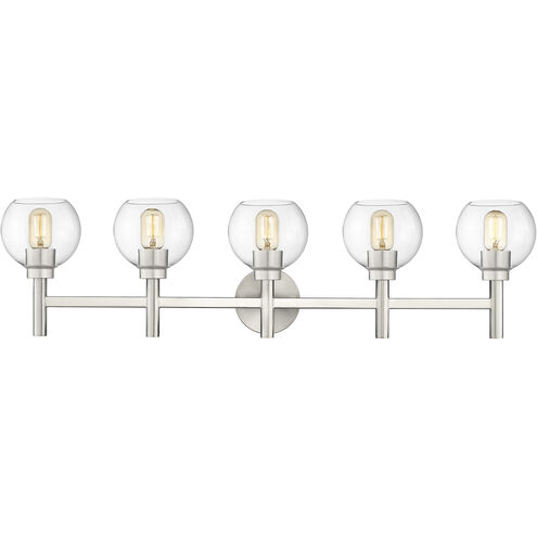 Sutton 5 Light 39.5 inch Brushed Nickel Vanity Wall Light
