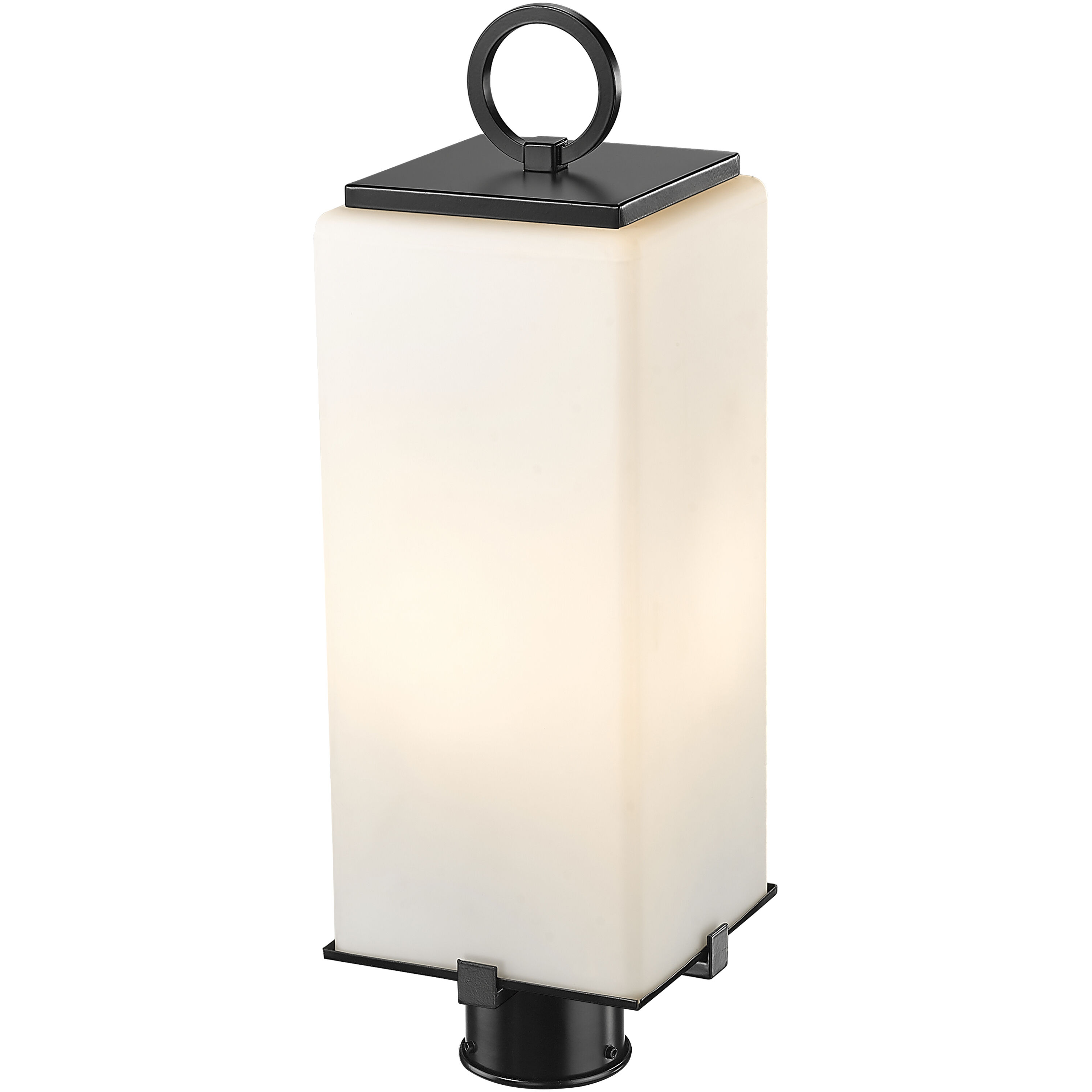 Sana 2 Light 20.25 inch Black Outdoor Post Mount Fixture