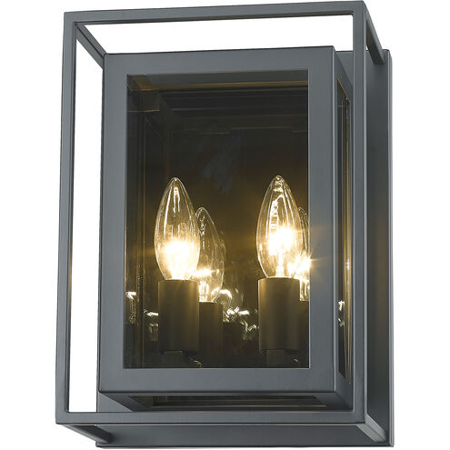 Infinity 2 Light 8.25 inch Misty Charcoal Wall Sconce Wall Light