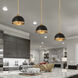 Landry 1 Light 10 inch Matte Black and Rubbed Brass Pendant Ceiling Light