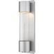 Striate Outdoor Wall Light in Silver