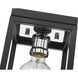 Kube 1 Light 5.75 inch Matte Black and Chrome Flush Mount Ceiling Light
