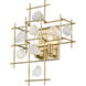 Garroway 2 Light 13.5 inch Aged Brass Wall Sconce Wall Light