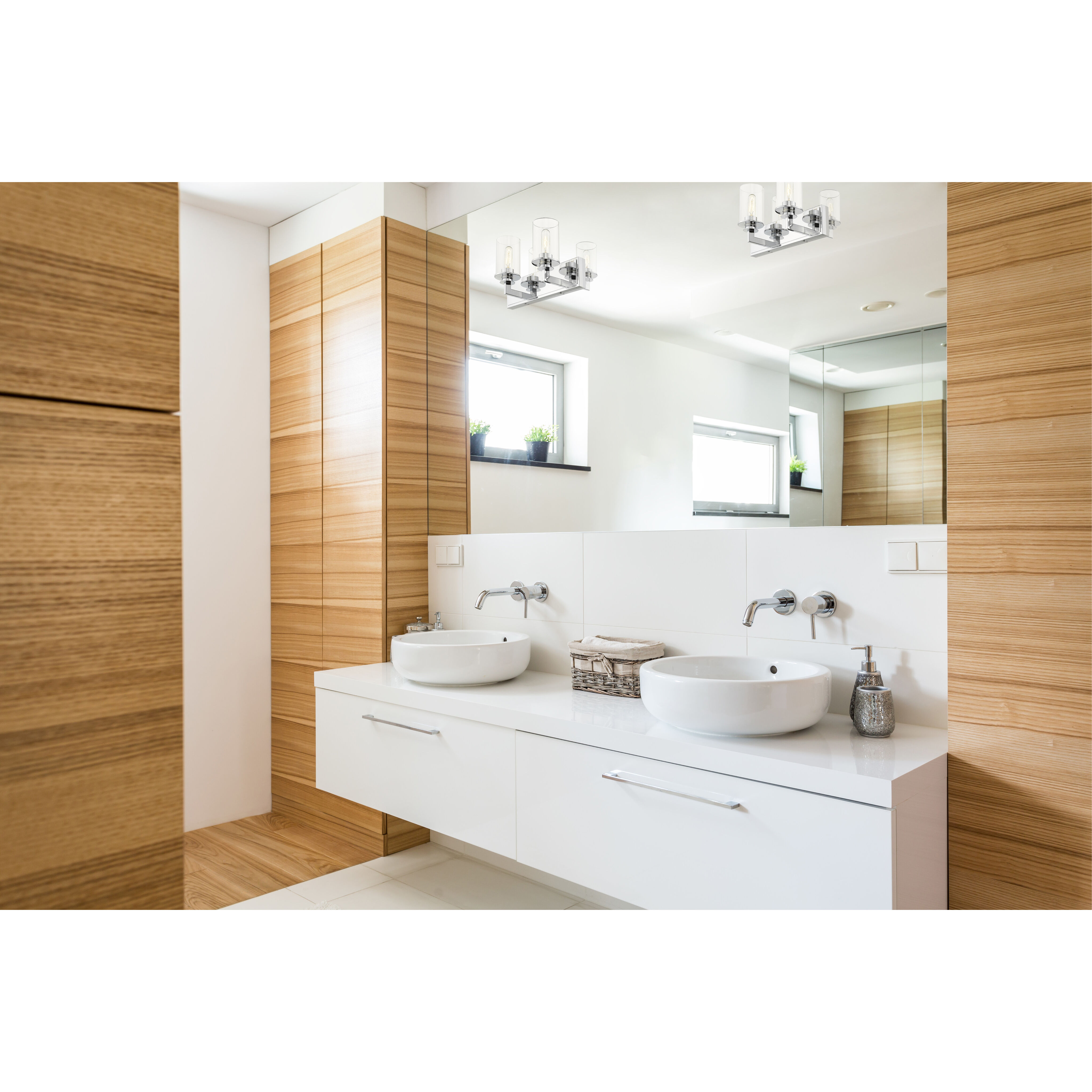 Savannah 2 Light 16.25 inch Chrome Vanity Wall Light