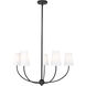 Shannon 5 Light 32 inch Matte Black Chandelier Ceiling Light