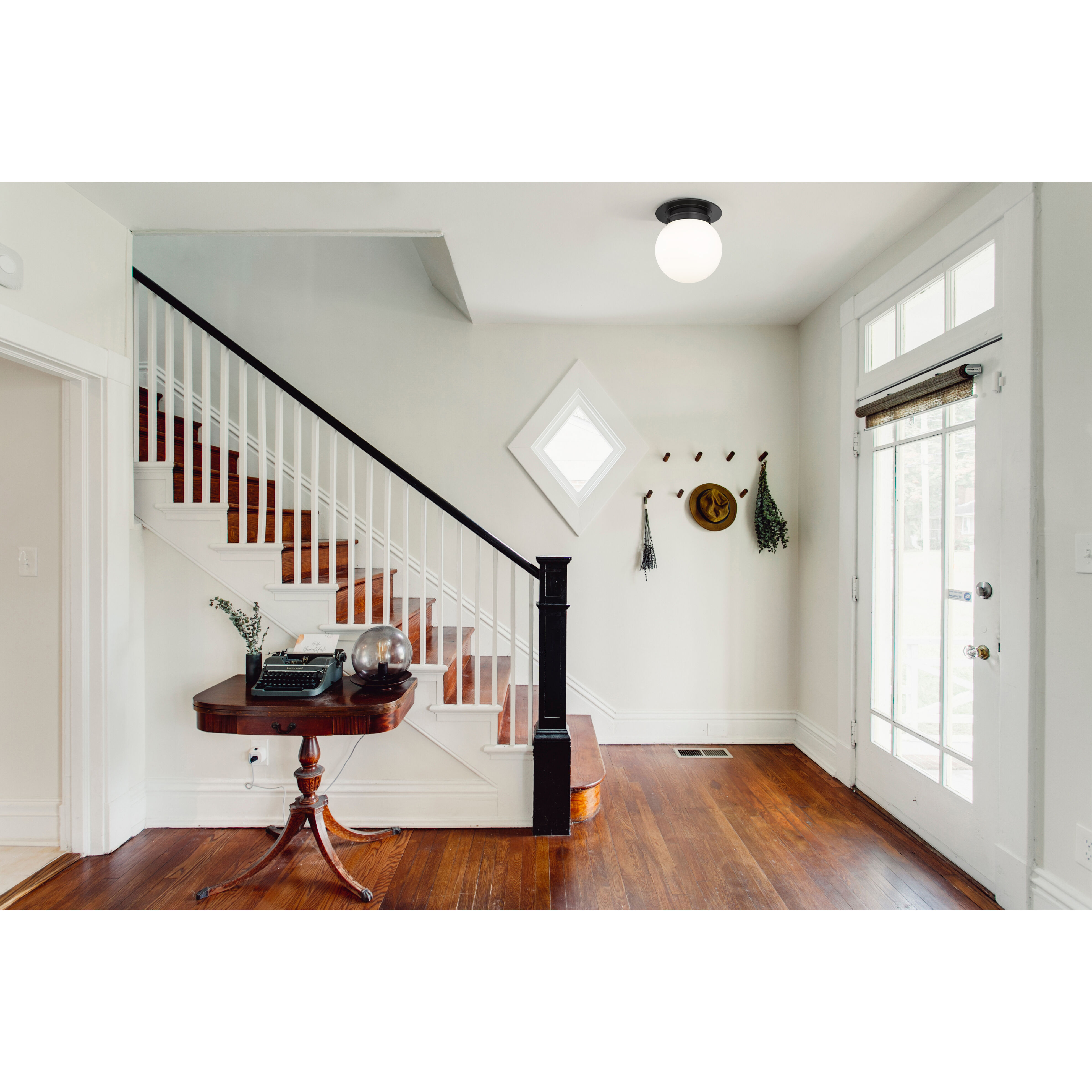 Calhoun 1 Light 13 inch Matte Black Flush Mount Ceiling Light