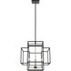 Titania 4 Light 22 inch Black and Brushed Nickel Chandelier Ceiling Light