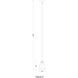 Oren 1 Light 5.5 inch Modern Gold Pendant Ceiling Light