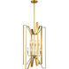 Marsala 8 Light 19 inch Polished Metallic Gold Chandelier Ceiling Light