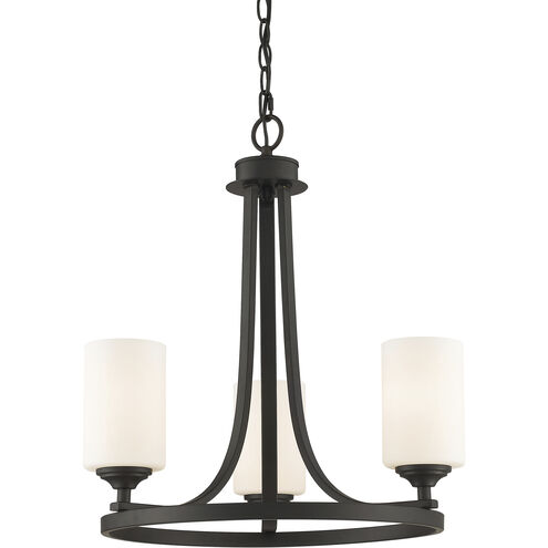 Bordeaux 3 Light 19.38 inch Bronze Chandelier Ceiling Light