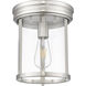 Thayer 1 Light 9.25 inch Brushed Nickel Flush Mount Ceiling Light