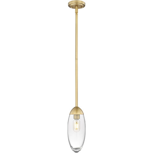 Arden 1 Light 4.5 inch Rubbed Brass Pendant Ceiling Light