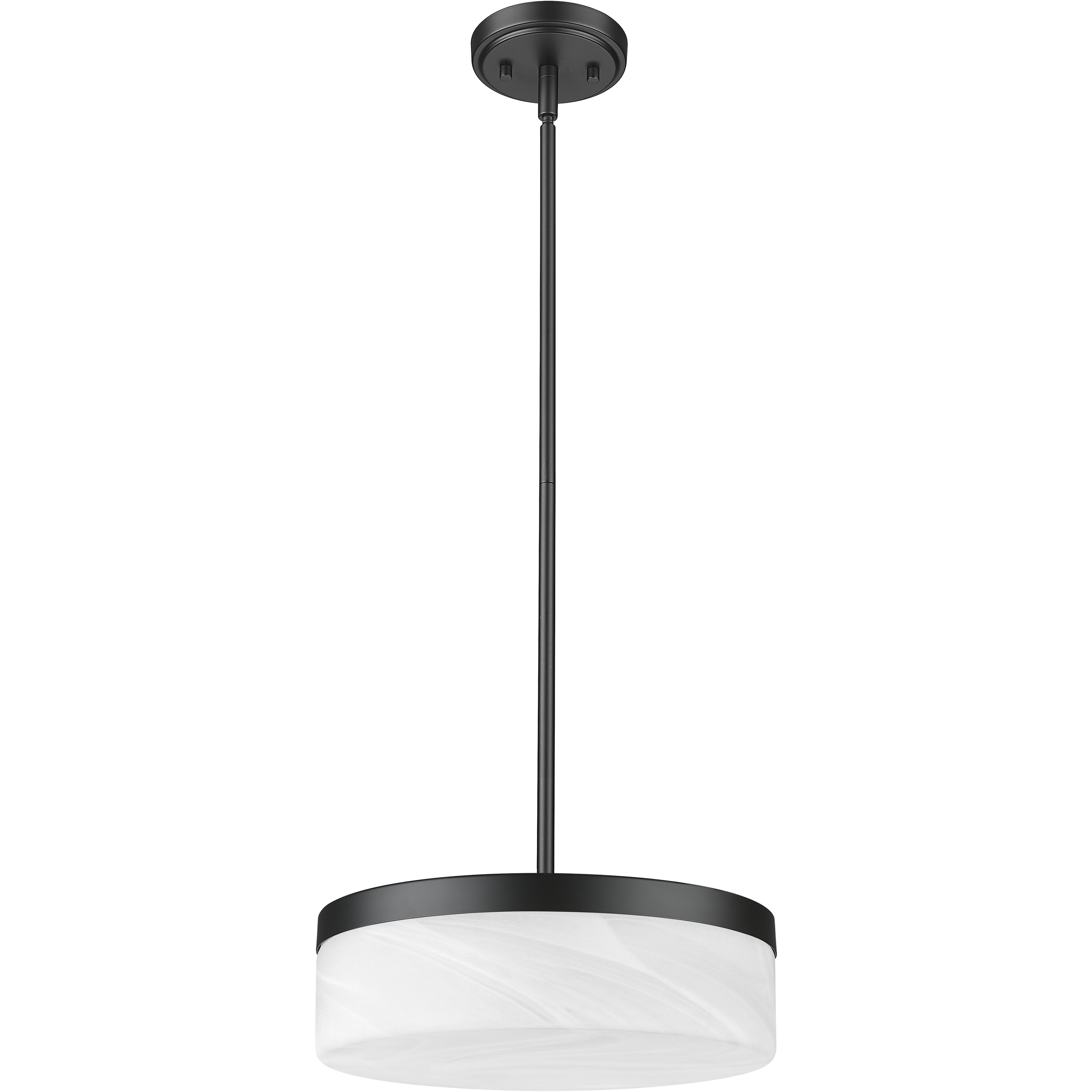 Renaud LED 13 inch Matte Black Pendant Ceiling Light