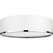 Arlo 4 Light 20.25 inch Matte White and Chrome Flush Mount Ceiling Light