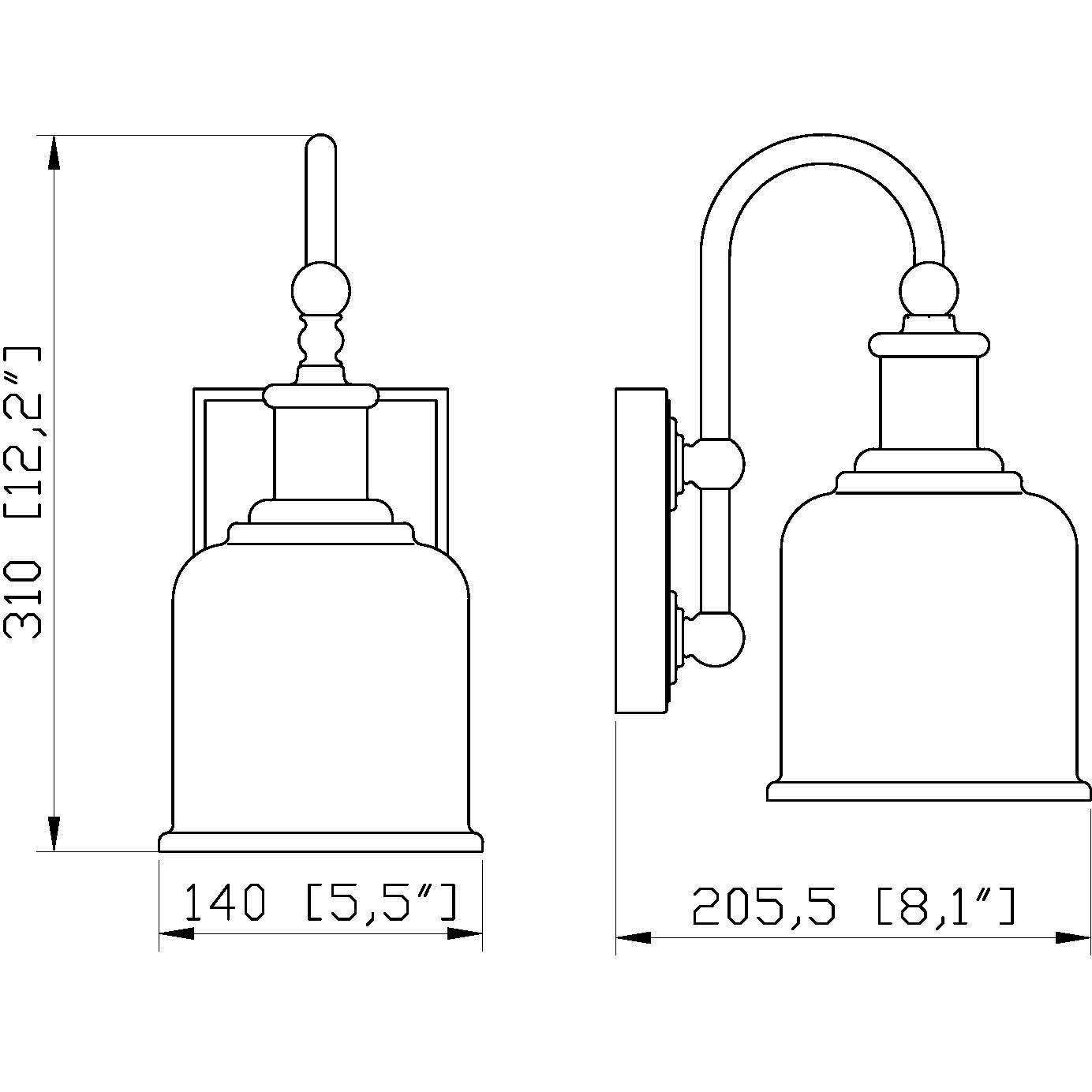 Bryant 1 Light 5.5 inch Matte Black Wall Sconce Wall Light